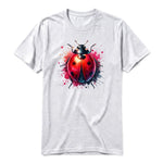 A ash grey short-sleeve crewneck t-shirt for adult featuring a graphic of a arthropods animal on the front.