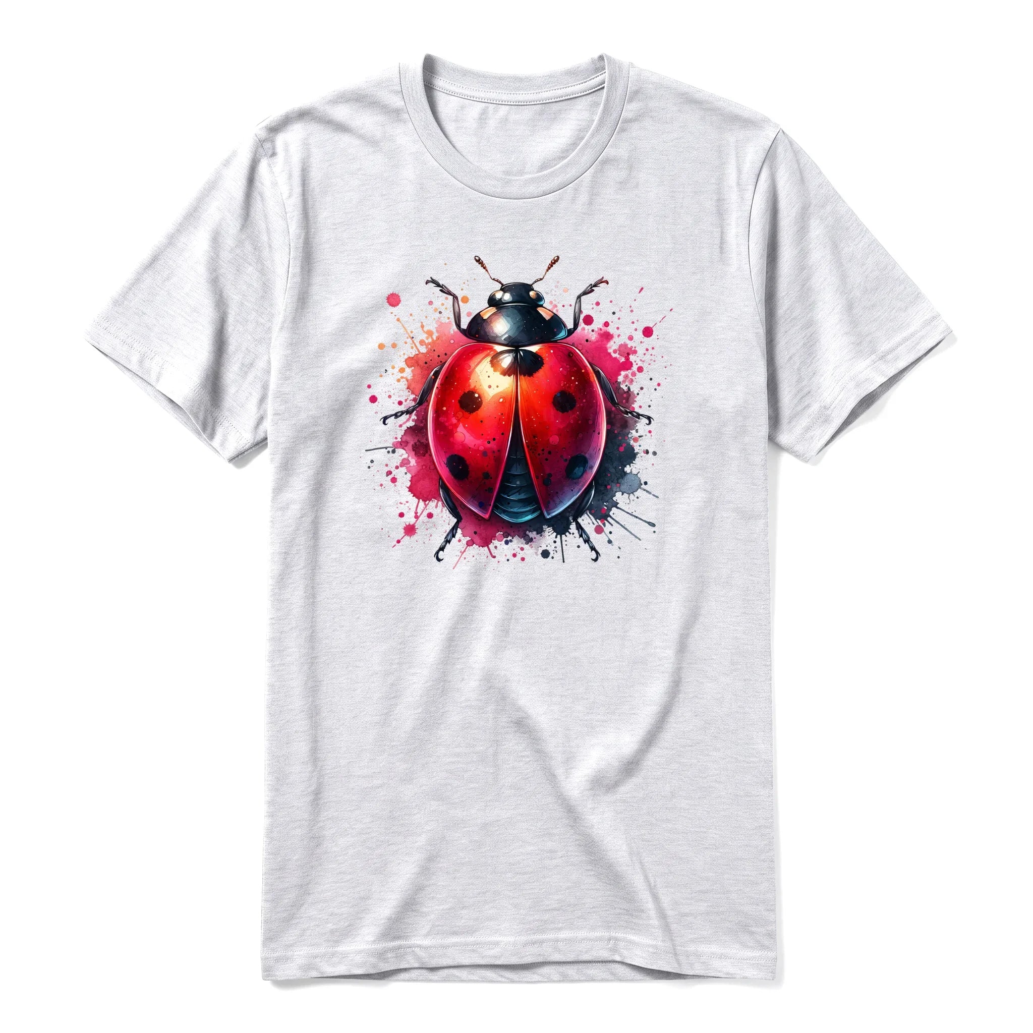A ash grey short-sleeve crewneck t-shirt for adult featuring a graphic of a arthropods animal on the front.