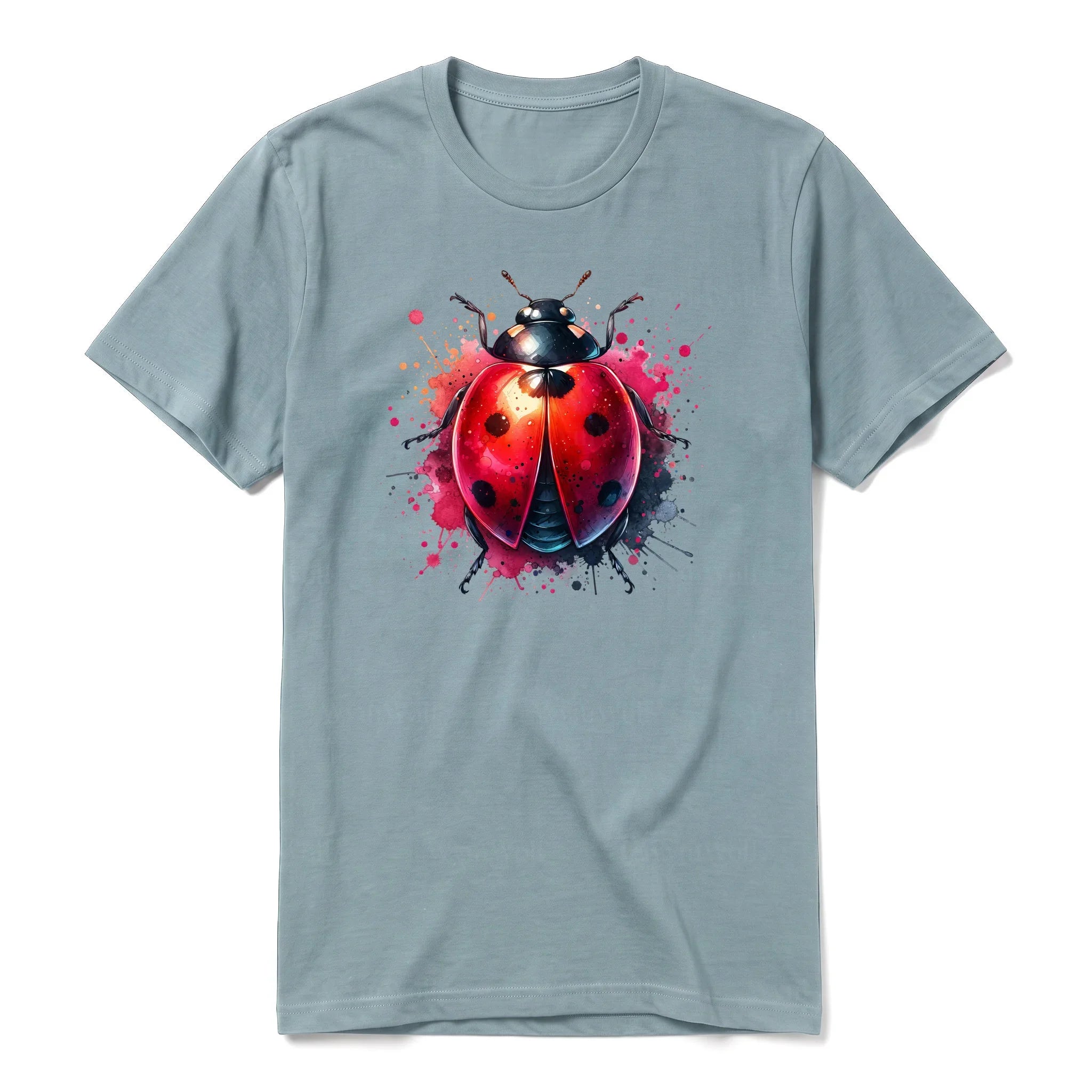 A sage short-sleeve crewneck t-shirt for adult featuring a graphic of a arthropods animal on the front.