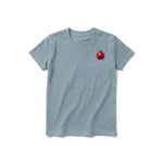 A sage short-sleeve crewneck t-shirt for youth featuring a graphic of a arthropods animal on the left chest.