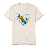 A vintage-white short-sleeve crewneck t-shirt for adult featuring a graphic of a arthropods animal on the front.