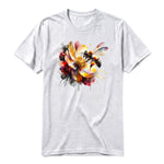 A ash grey short-sleeve crewneck t-shirt for adult featuring a graphic of a arthropods animal on the front.