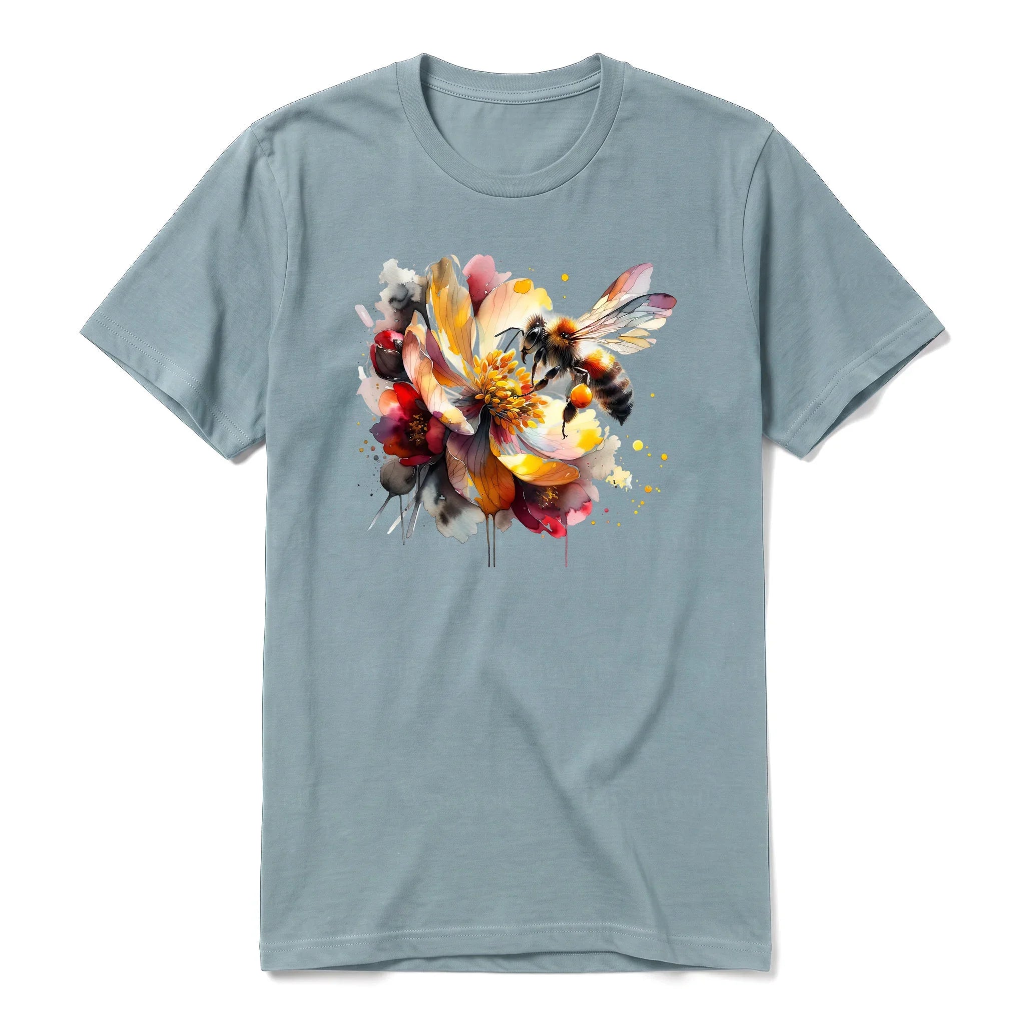 A sage short-sleeve crewneck t-shirt for adult featuring a graphic of a arthropods animal on the front.