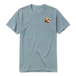 A sage short-sleeve crewneck t-shirt for adult featuring a graphic of a arthropods animal on the left chest.