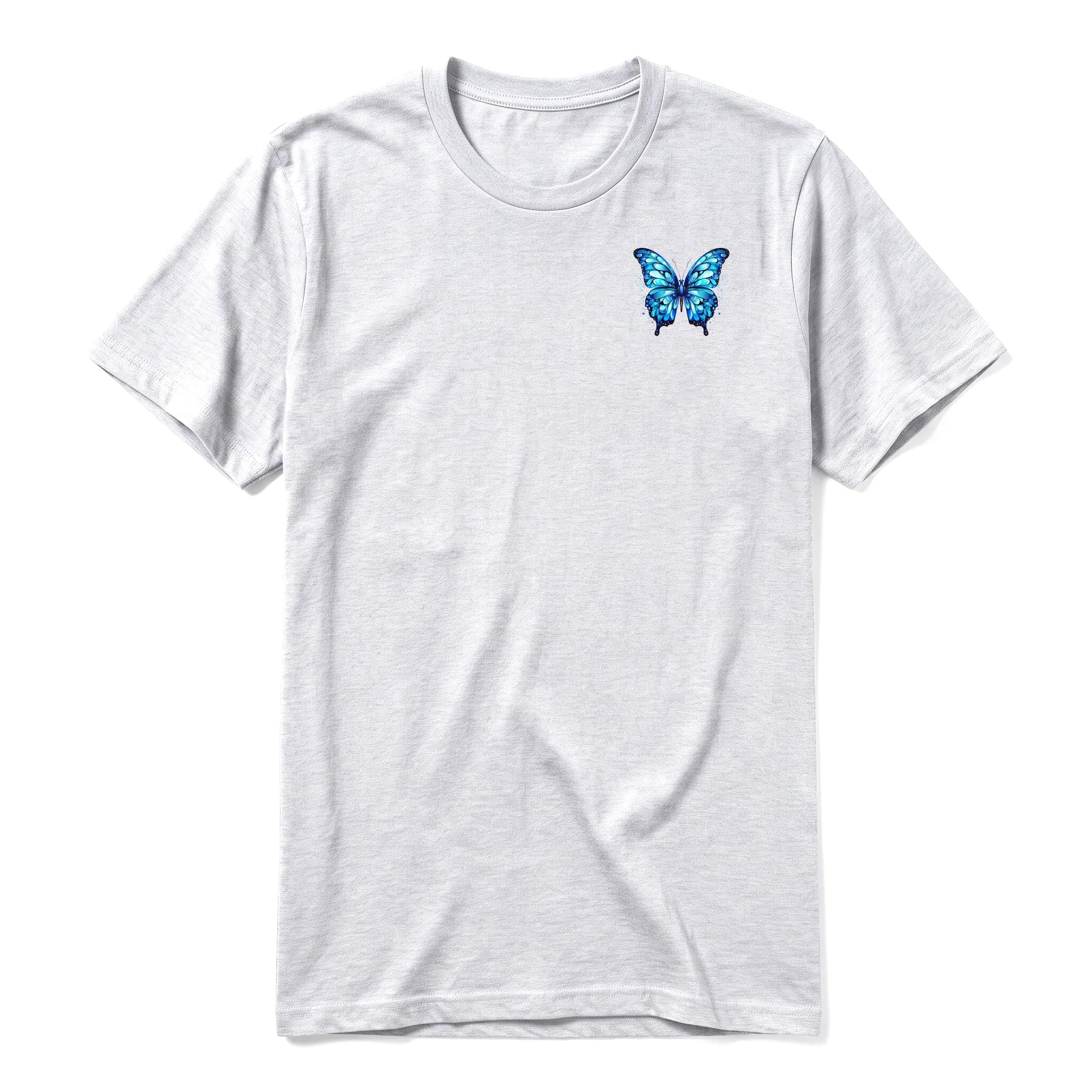 A ash grey short-sleeve crewneck t-shirt for adult featuring a graphic of a arthropods animal on the left chest.