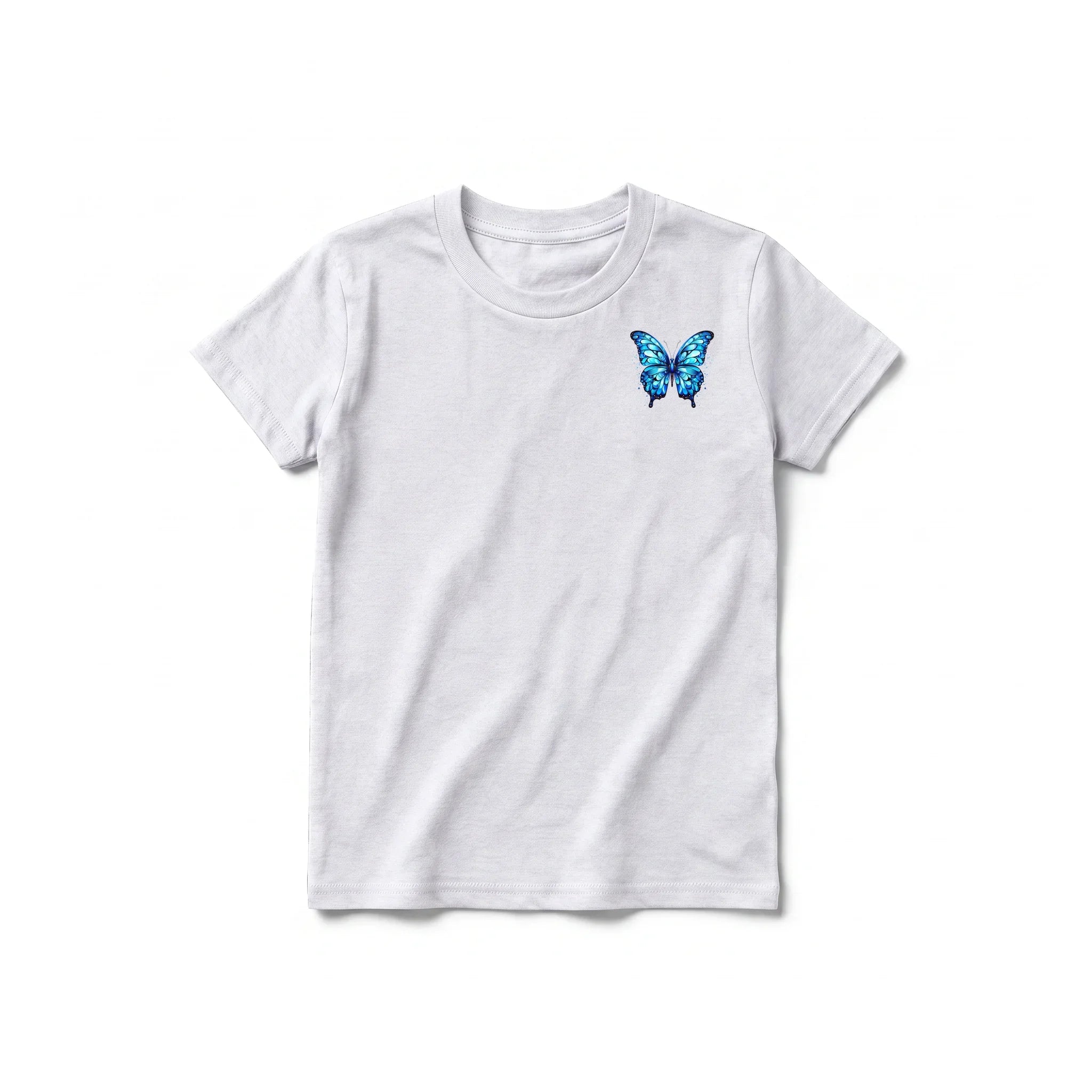 A ash grey short-sleeve crewneck t-shirt for youth featuring a graphic of a arthropods animal on the left chest.