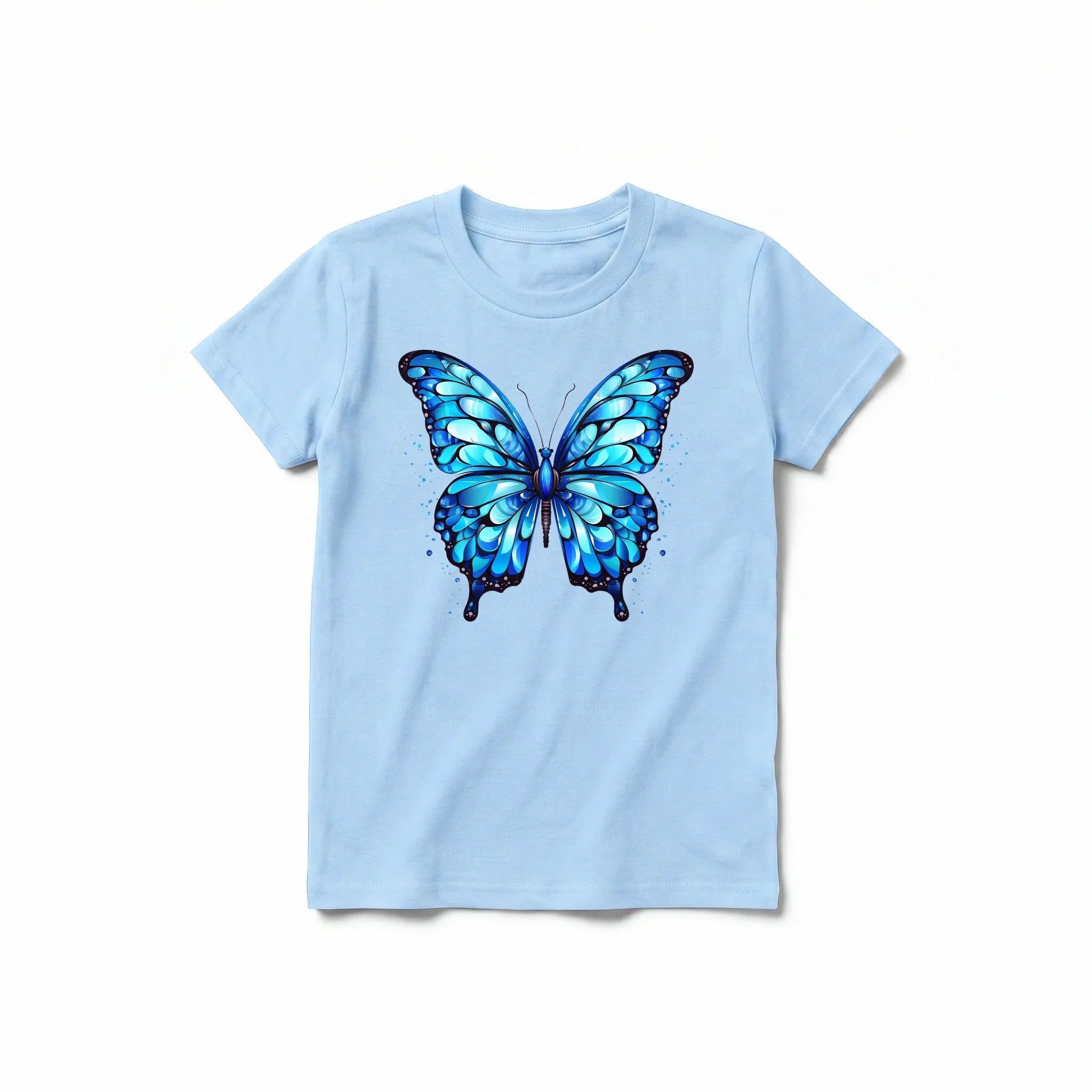 A powder short-sleeve crewneck t-shirt for youth featuring a graphic of a arthropods animal on the front.