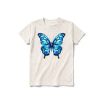 A vintage-white short-sleeve crewneck t-shirt for youth featuring a graphic of a arthropods animal on the front.