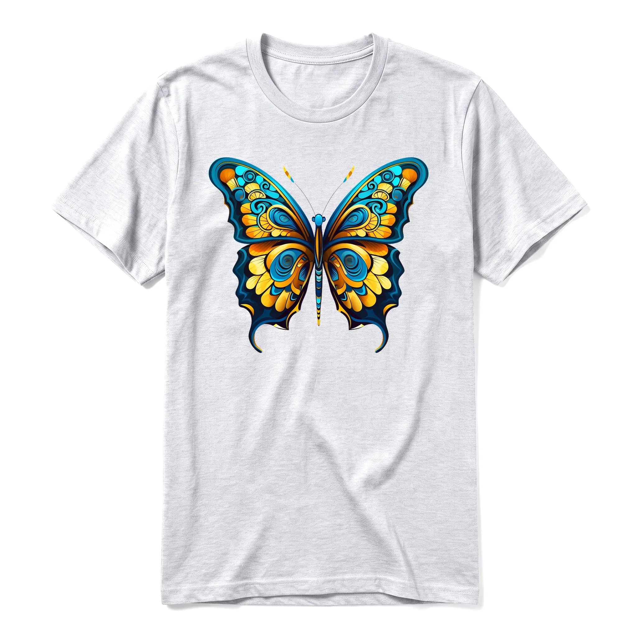 A ash grey short-sleeve crewneck t-shirt for adult featuring a graphic of a arthropods animal on the front.
