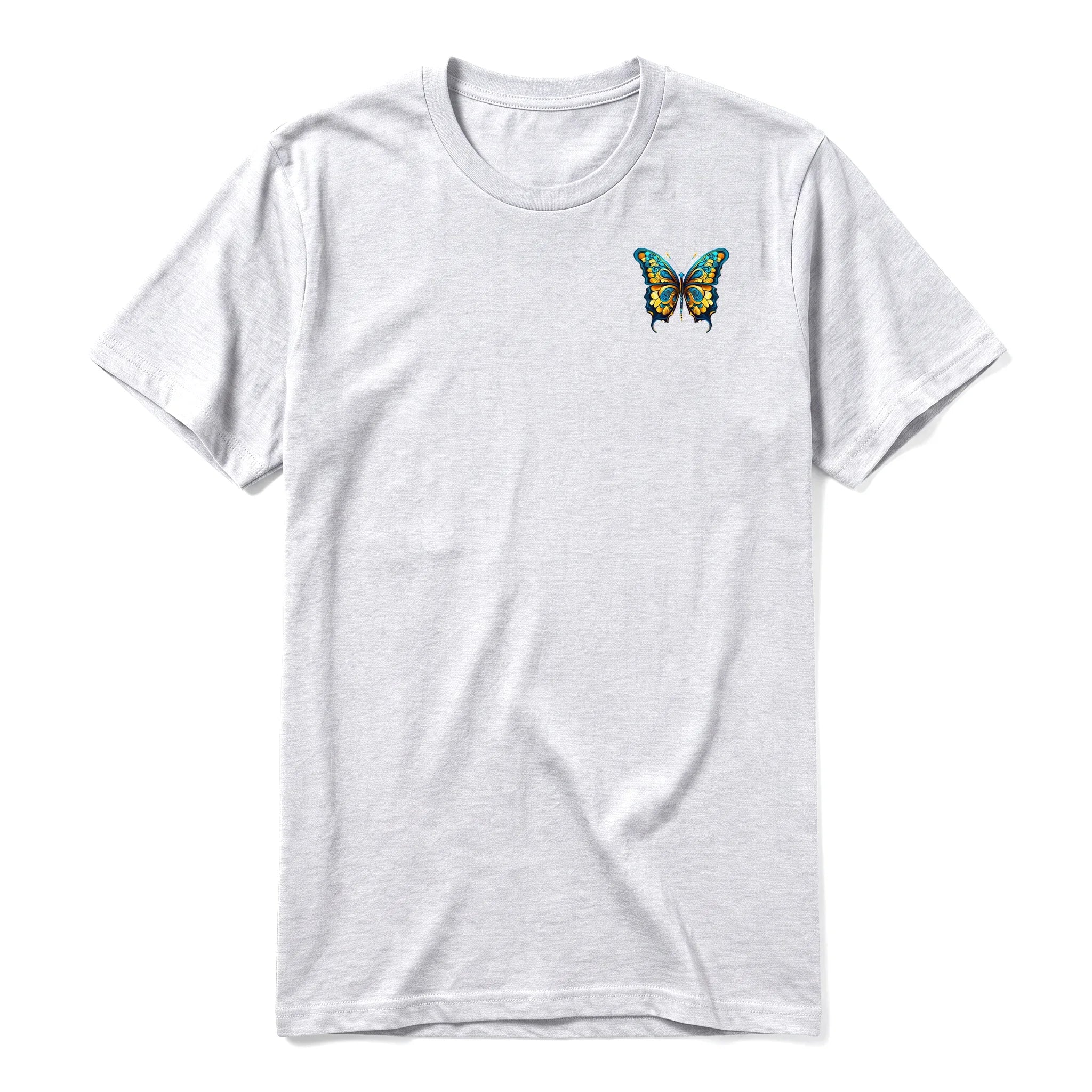 A ash grey short-sleeve crewneck t-shirt for adult featuring a graphic of a arthropods animal on the left chest.