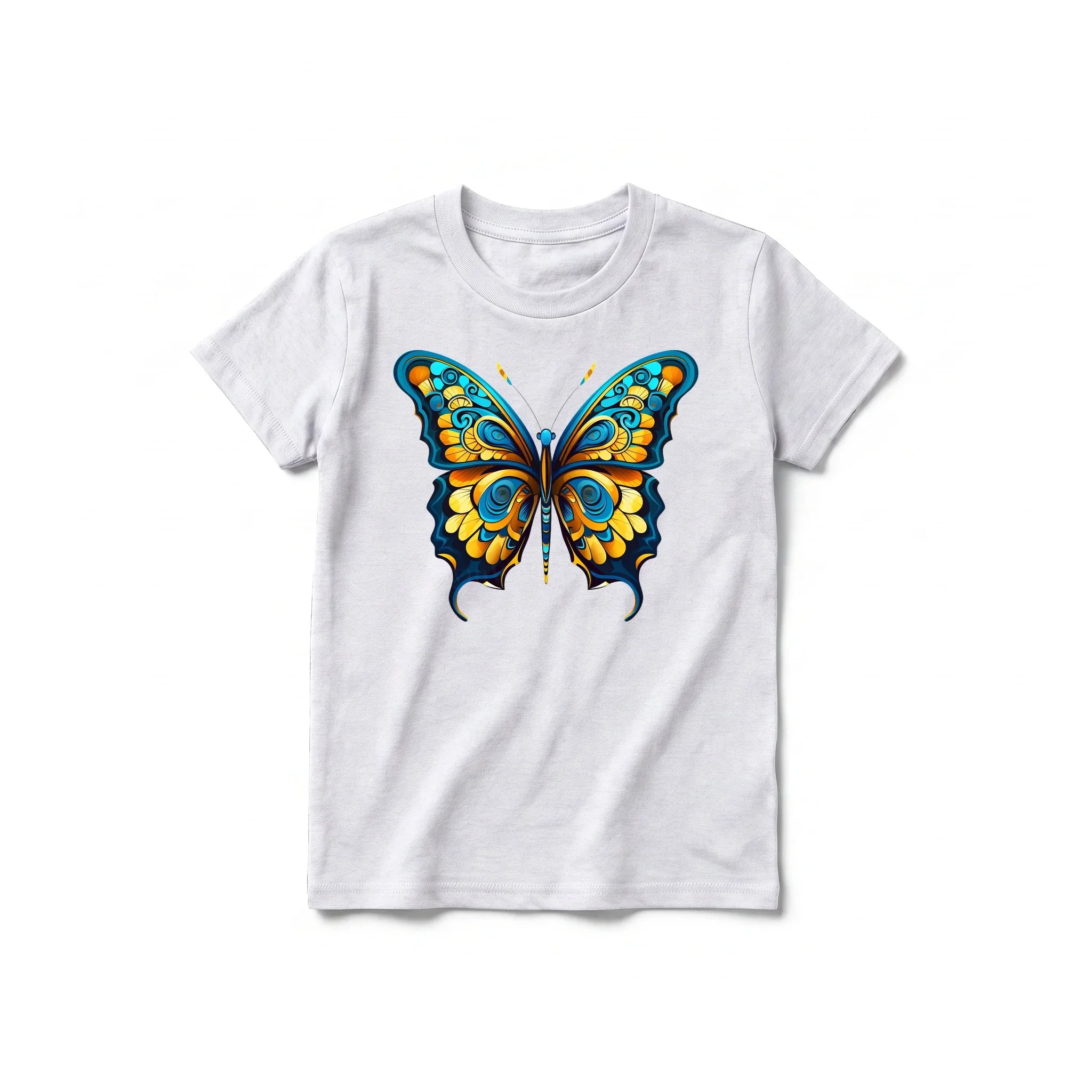 A ash grey short-sleeve crewneck t-shirt for youth featuring a graphic of a arthropods animal on the front.