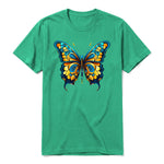 A kelly short-sleeve crewneck t-shirt for adult featuring a graphic of a arthropods animal on the front.