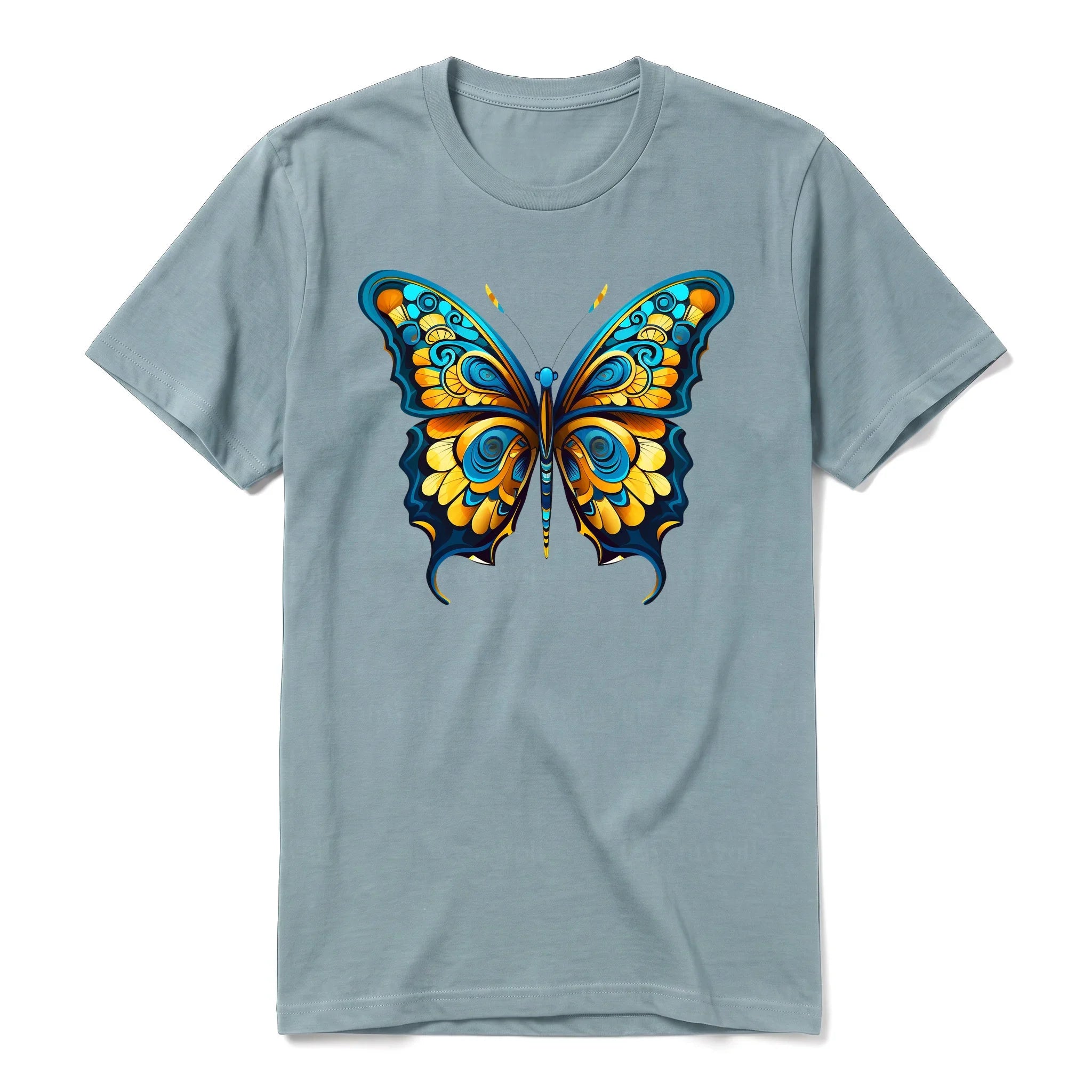 A sage short-sleeve crewneck t-shirt for adult featuring a graphic of a arthropods animal on the front.