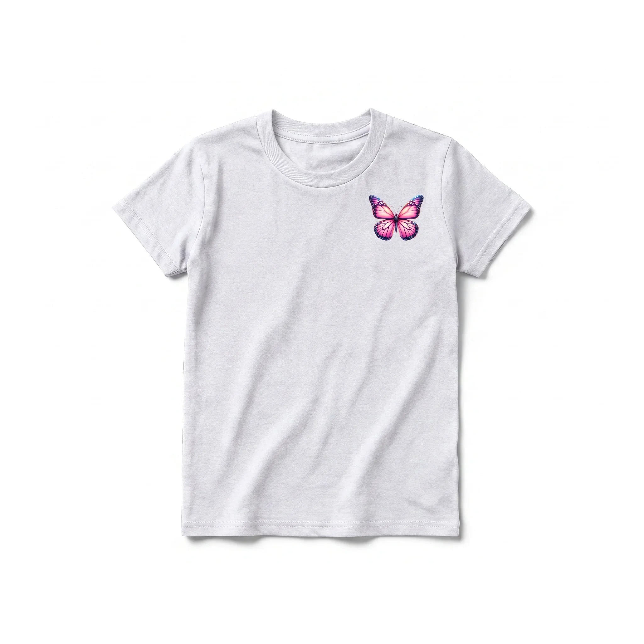 A ash grey short-sleeve crewneck t-shirt for youth featuring a graphic of a arthropods animal on the left chest.