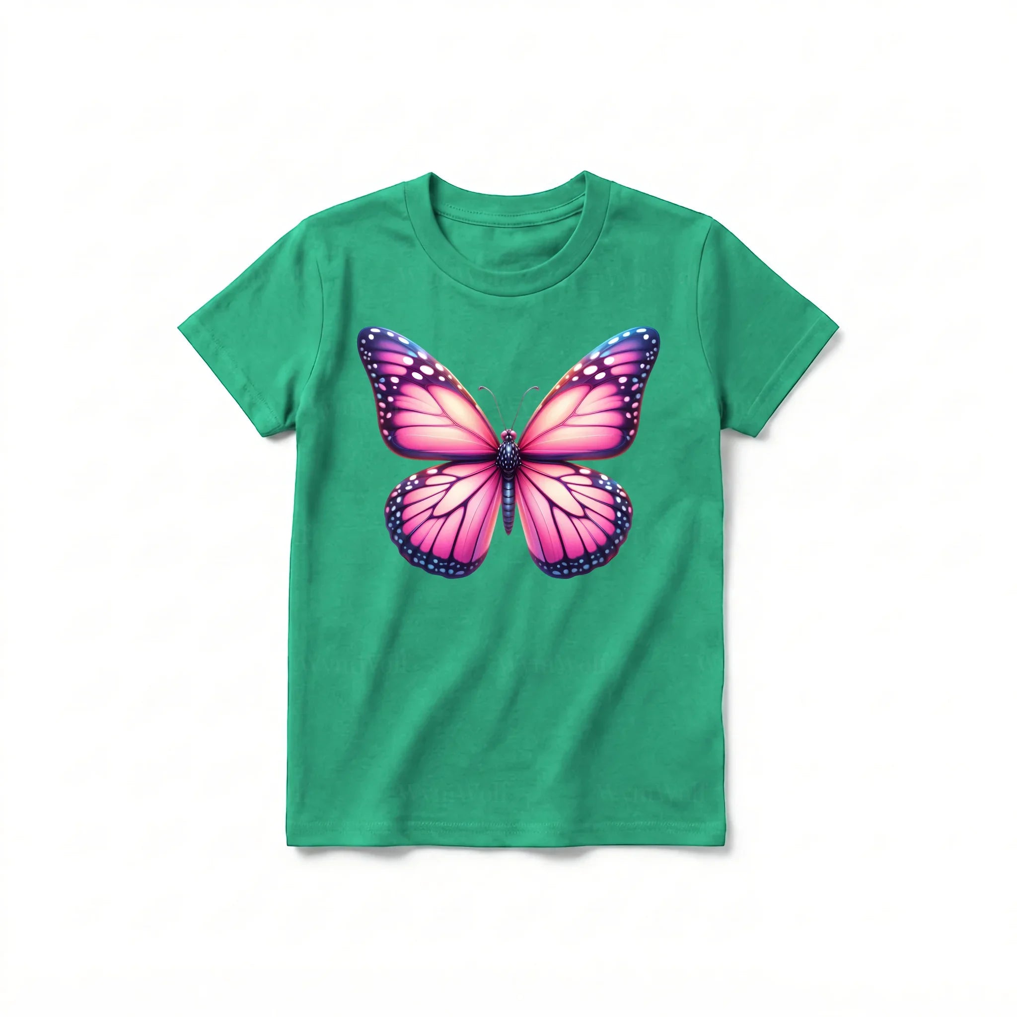 A kelly short-sleeve crewneck t-shirt for youth featuring a graphic of a arthropods animal on the front.