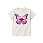 A vintage-white short-sleeve crewneck t-shirt for youth featuring a graphic of a arthropods animal on the front.