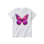 Un T-shirt gris cendré à manches courtes et col rond pour jeune, orné d'un motif représentant un arthropode sur le devant.