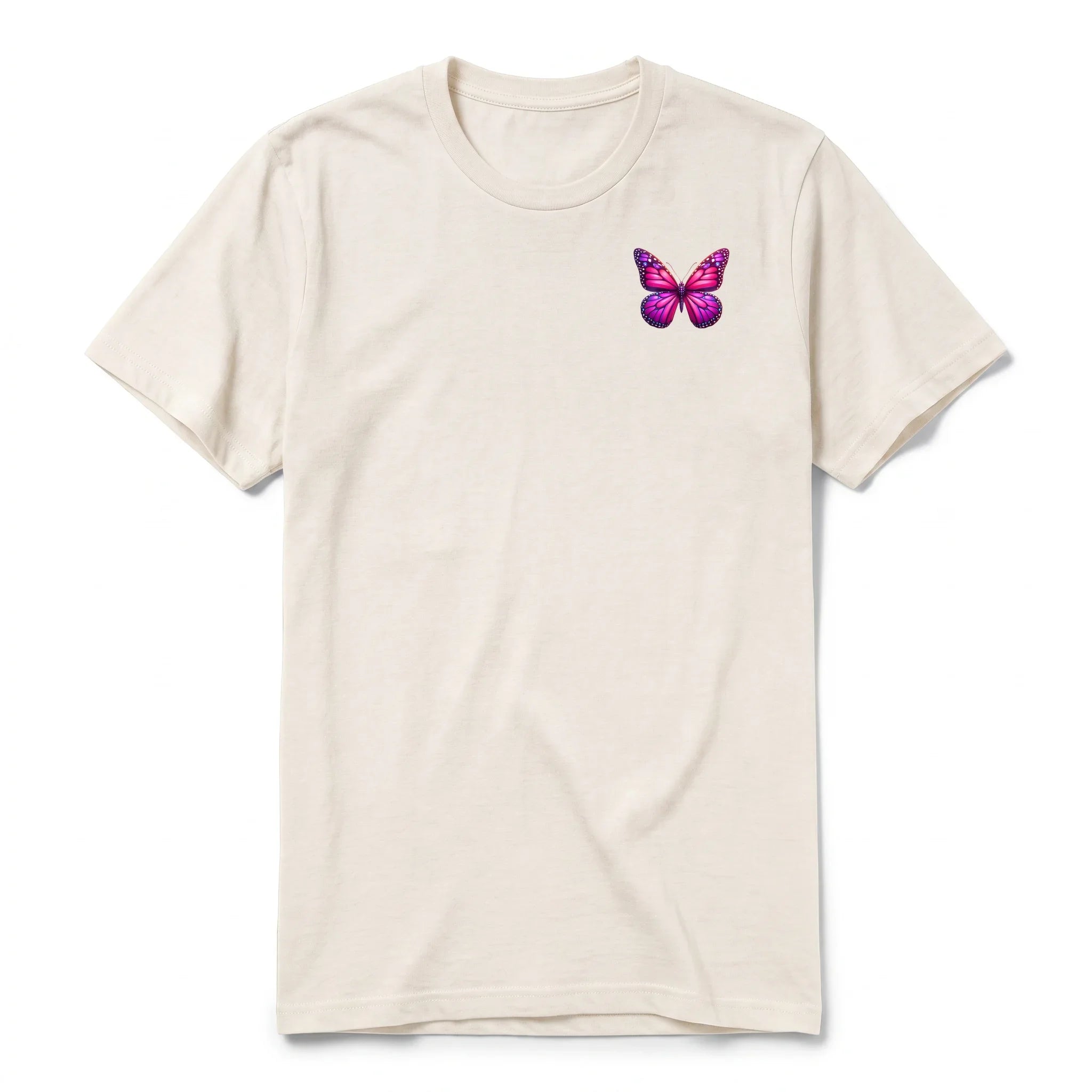 Un T-shirt blanc vintage à manches courtes et col rond, orné d'un motif représentant un arthropod sur la poitrine gauche.