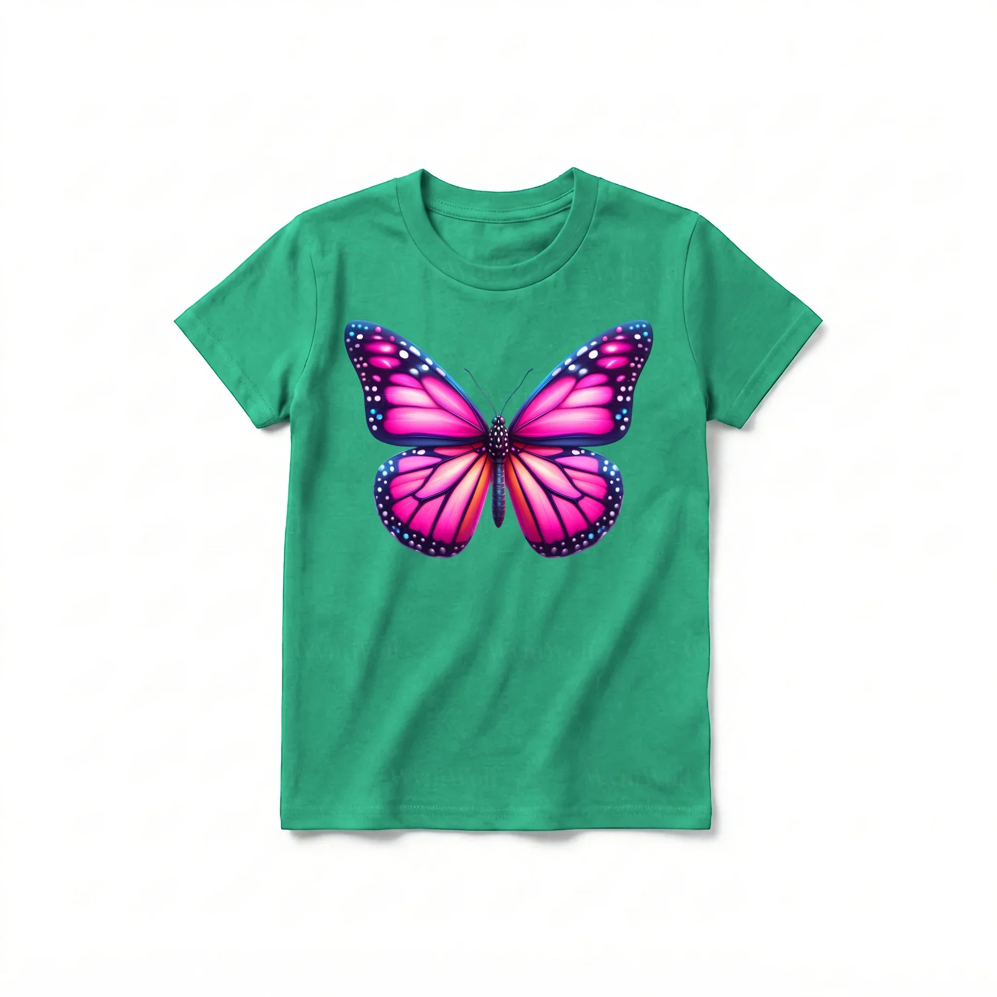 A kelly short-sleeve crewneck t-shirt for youth featuring a graphic of a arthropods animal on the front.