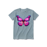 A sage short-sleeve crewneck t-shirt for youth featuring a graphic of a arthropods animal on the front.