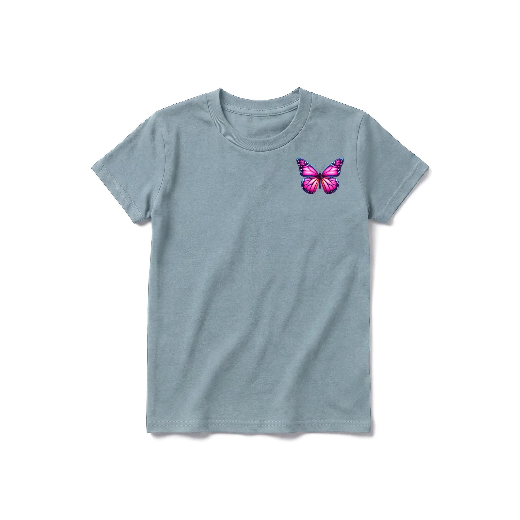 A sage short-sleeve crewneck t-shirt for youth featuring a graphic of a arthropods animal on the left chest.