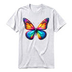 Un T-shirt gris cendré à manches courtes et col rond, orné d'un motif représentant un arthropod sur le devant.