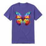 A purple short-sleeve crewneck t-shirt for adult featuring a graphic of a arthropods animal on the front.