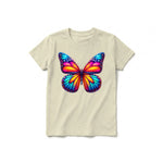 A latte short-sleeve crewneck t-shirt for youth featuring a graphic of a arthropods animal on the front.