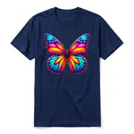 A navy short-sleeve crewneck t-shirt for adult featuring a graphic of a arthropods animal on the front.