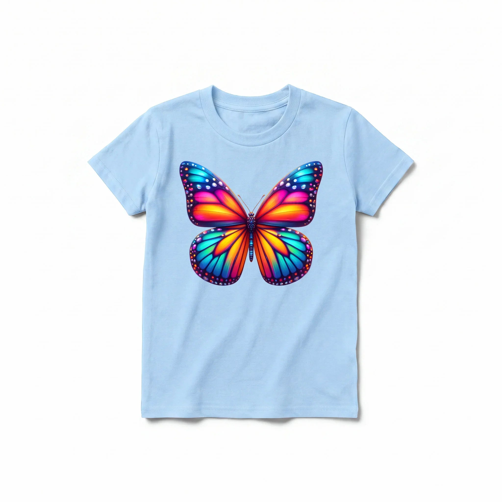 A powder short-sleeve crewneck t-shirt for youth featuring a graphic of a arthropods animal on the front.