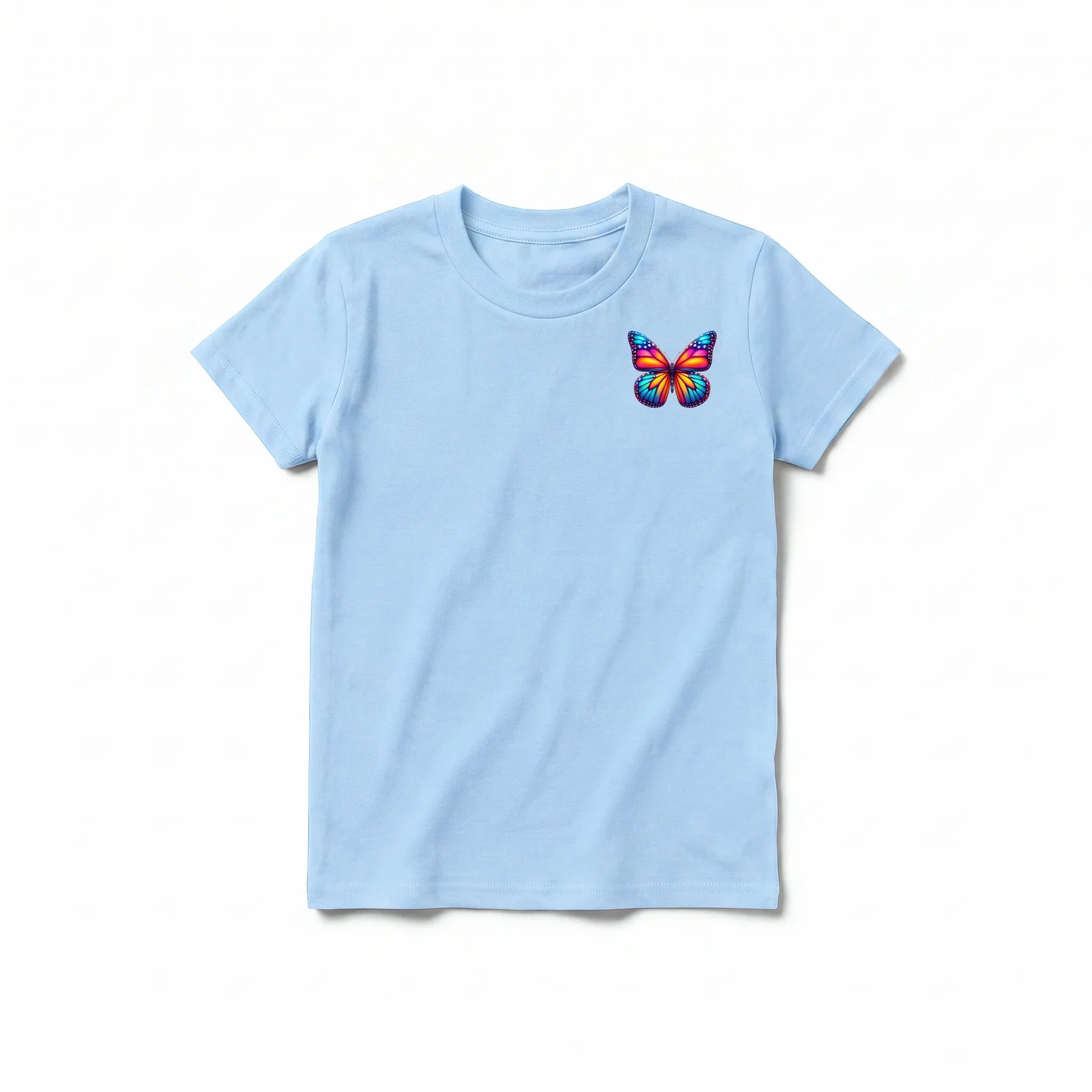 A powder short-sleeve crewneck t-shirt for youth featuring a graphic of a arthropods animal on the left chest.