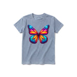 A steel-blue short-sleeve crewneck t-shirt for youth featuring a graphic of a arthropods animal on the front.