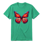 A kelly short-sleeve crewneck t-shirt for adult featuring a graphic of a arthropods animal on the front.