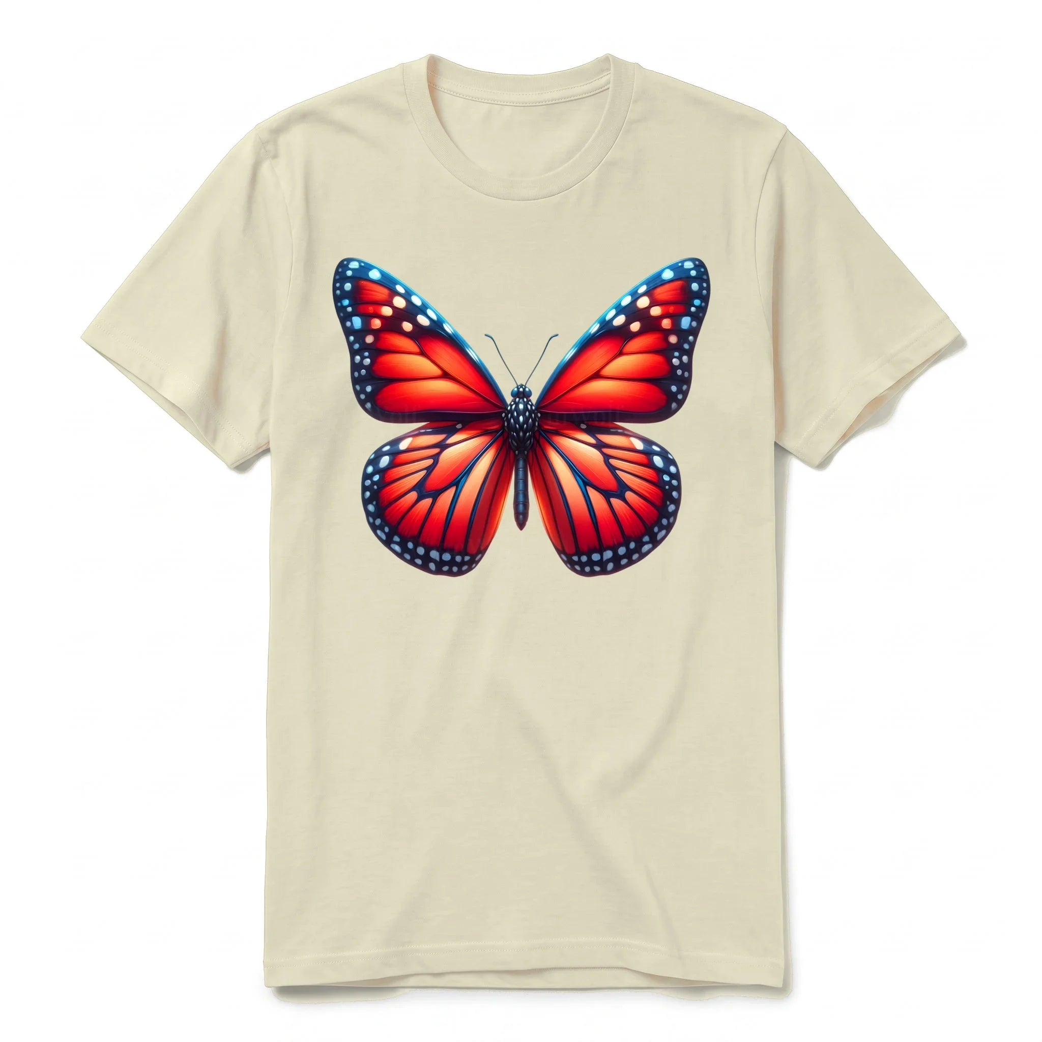 A latte short-sleeve crewneck t-shirt for adult featuring a graphic of a arthropods animal on the front.