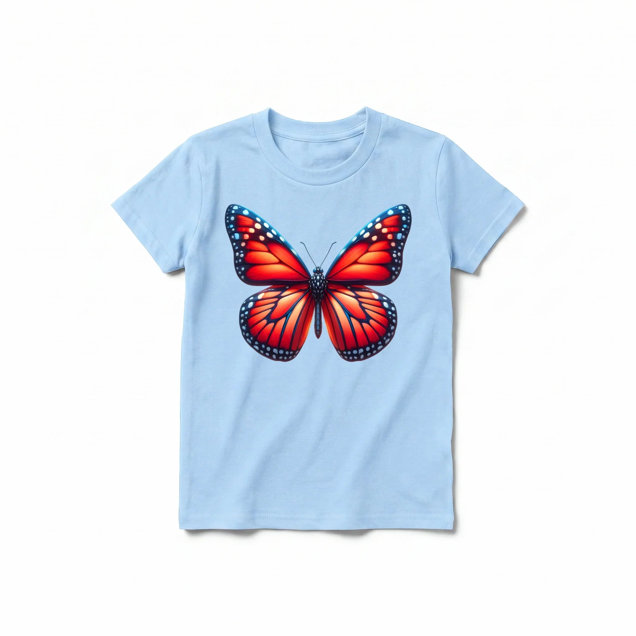 A powder short-sleeve crewneck t-shirt for youth featuring a graphic of a arthropods animal on the front.