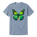 A steel-blue short-sleeve crewneck t-shirt for adult featuring a graphic of a arthropods animal on the front.