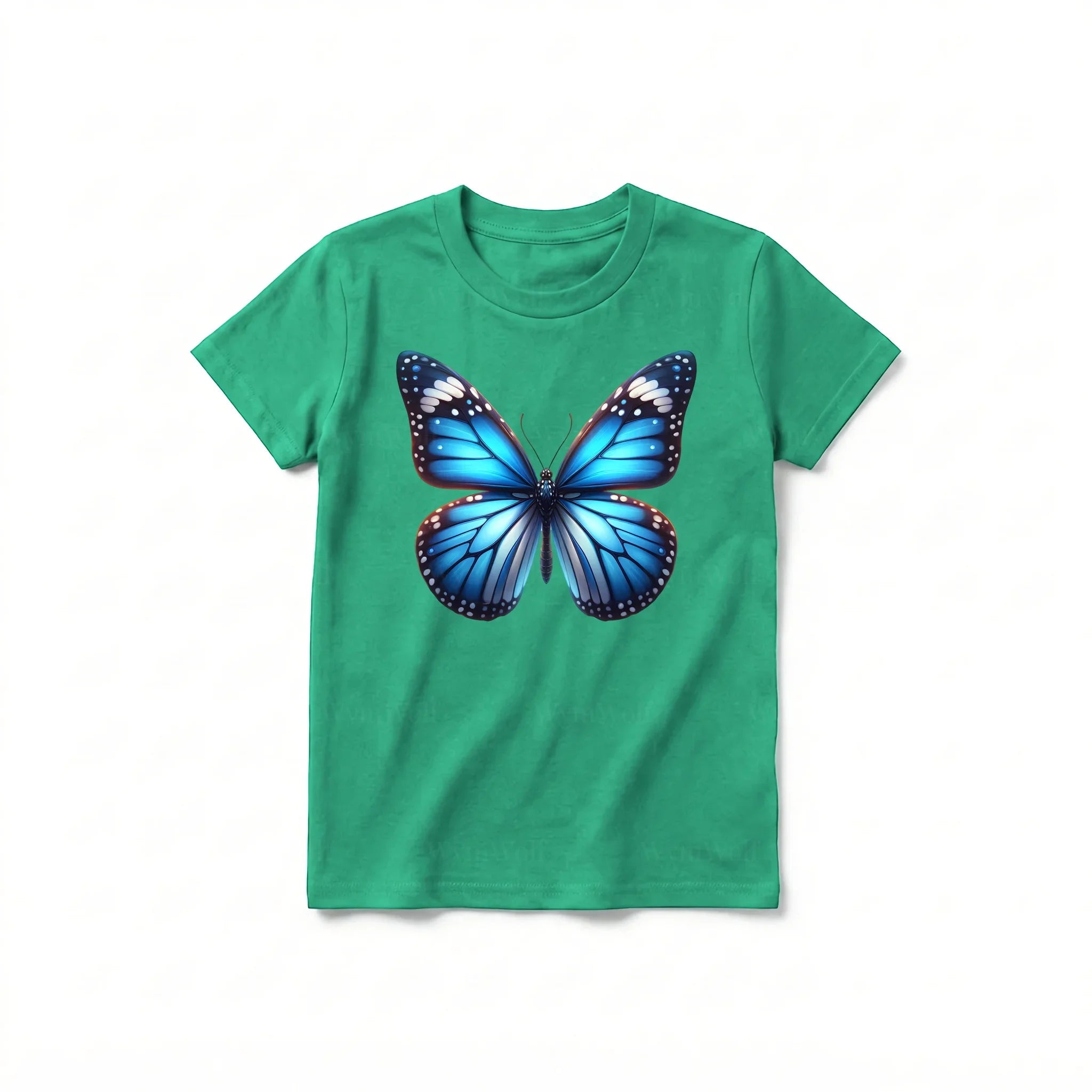 A kelly short-sleeve crewneck t-shirt for youth featuring a graphic of a arthropods animal on the front.