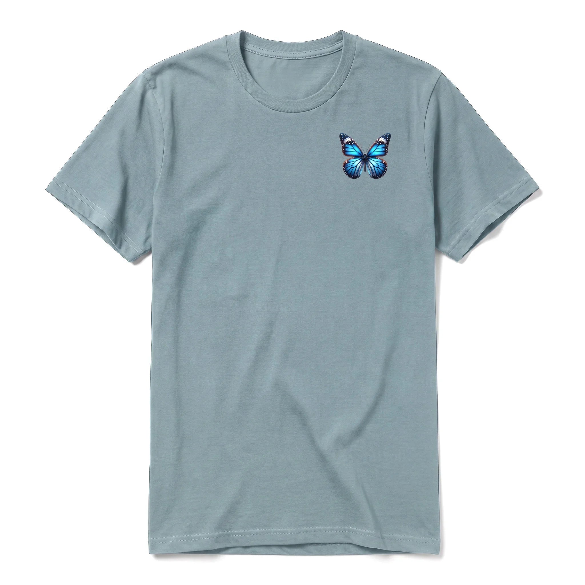 A sage short-sleeve crewneck t-shirt for adult featuring a graphic of a arthropods animal on the left chest.