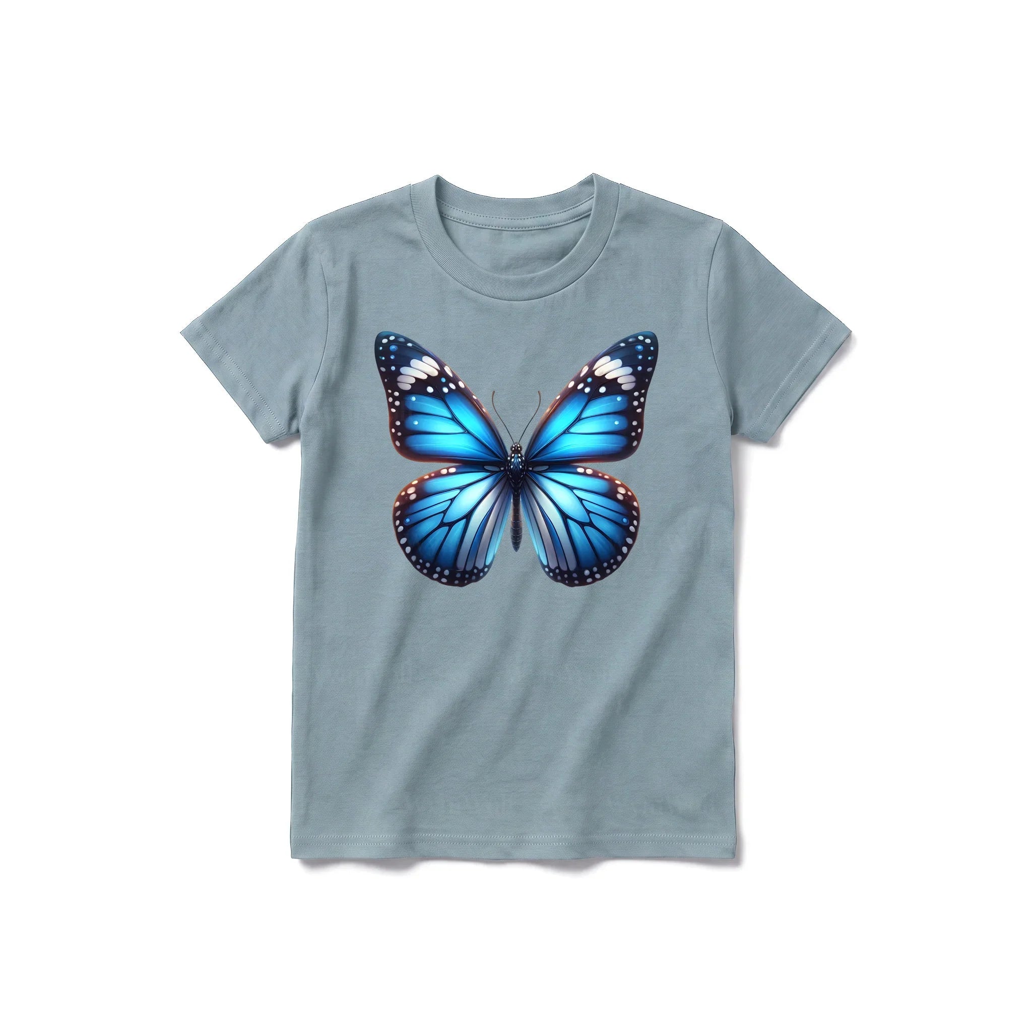 A sage short-sleeve crewneck t-shirt for youth featuring a graphic of a arthropods animal on the front.