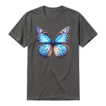A charcoal short-sleeve crewneck t-shirt for adult featuring a graphic of a arthropods animal on the front.