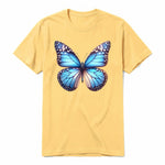 A mustard short-sleeve crewneck t-shirt for adult featuring a graphic of a arthropods animal on the front.