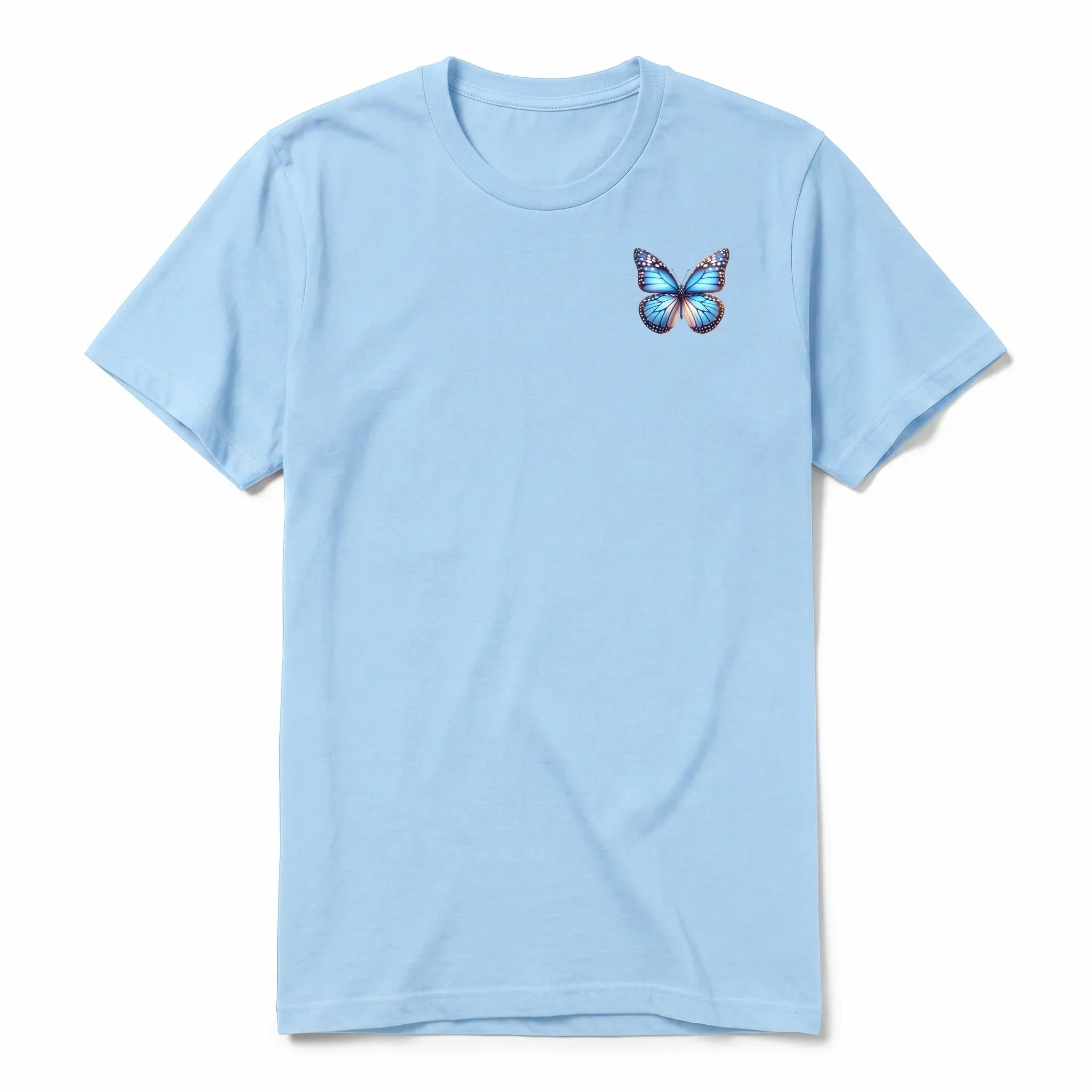 A powder short-sleeve crewneck t-shirt for adult featuring a graphic of a arthropods animal on the left chest.