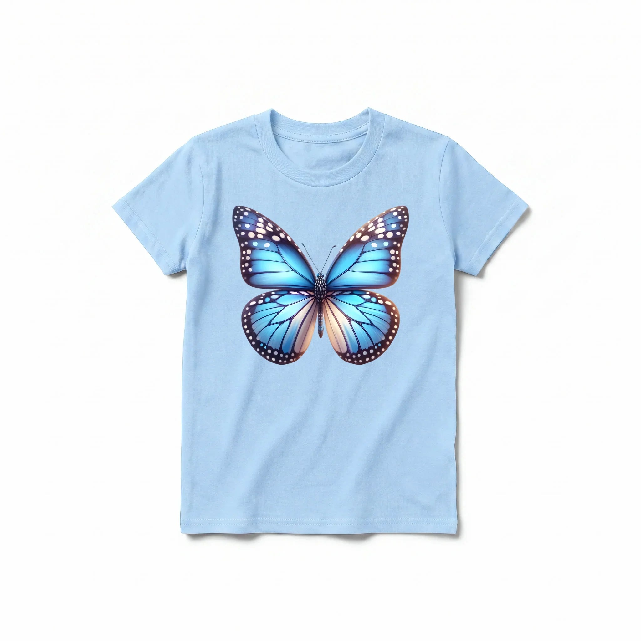 A powder short-sleeve crewneck t-shirt for youth featuring a graphic of a arthropods animal on the front.