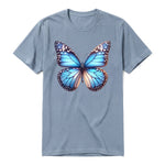 A steel-blue short-sleeve crewneck t-shirt for adult featuring a graphic of a arthropods animal on the front.