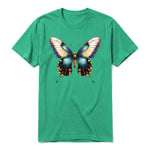 A kelly short-sleeve crewneck t-shirt for adult featuring a graphic of a arthropods animal on the front.