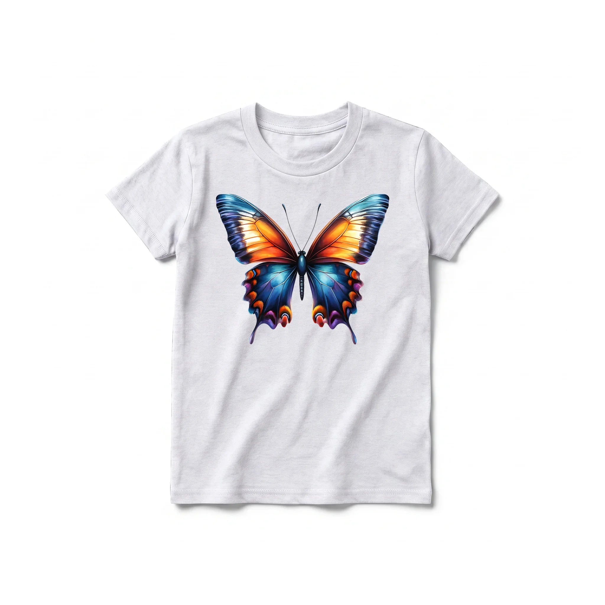 A ash grey short-sleeve crewneck t-shirt for youth featuring a graphic of a arthropods animal on the front.