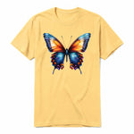 A mustard short-sleeve crewneck t-shirt for adult featuring a graphic of a arthropods animal on the front.
