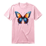 A pink short-sleeve crewneck t-shirt for adult featuring a graphic of a arthropods animal on the front.