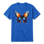 A royal short-sleeve crewneck t-shirt for adult featuring a graphic of a arthropods animal on the front.