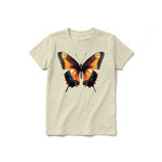 A latte short-sleeve crewneck t-shirt for youth featuring a graphic of a arthropods animal on the front.